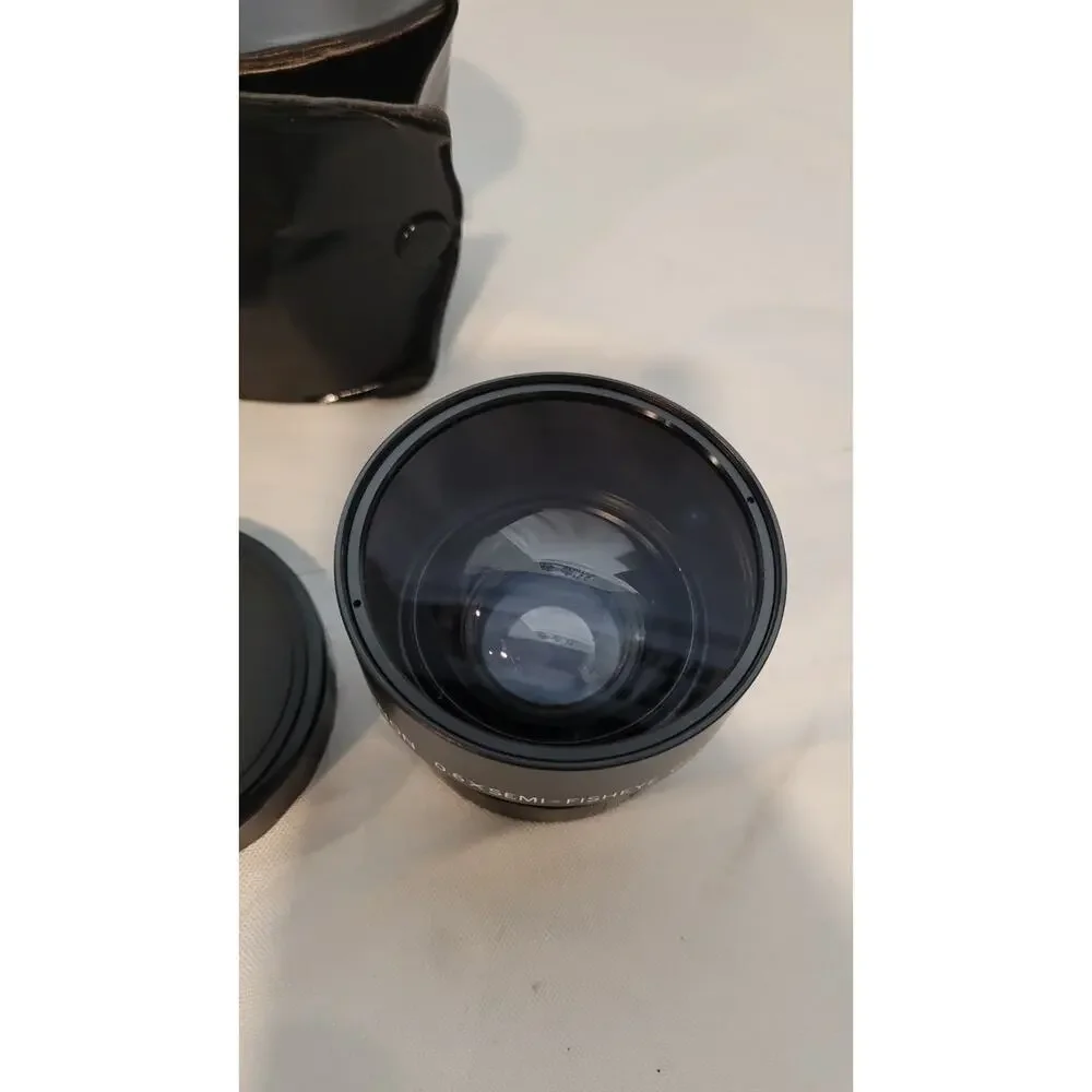 Rokinon 0.6x Semi-Fisheye Camera Video Conversion Lens Series VII w/ Caps & Case